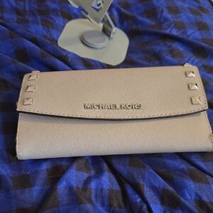 Michael Kors Taupe Studded Wallet